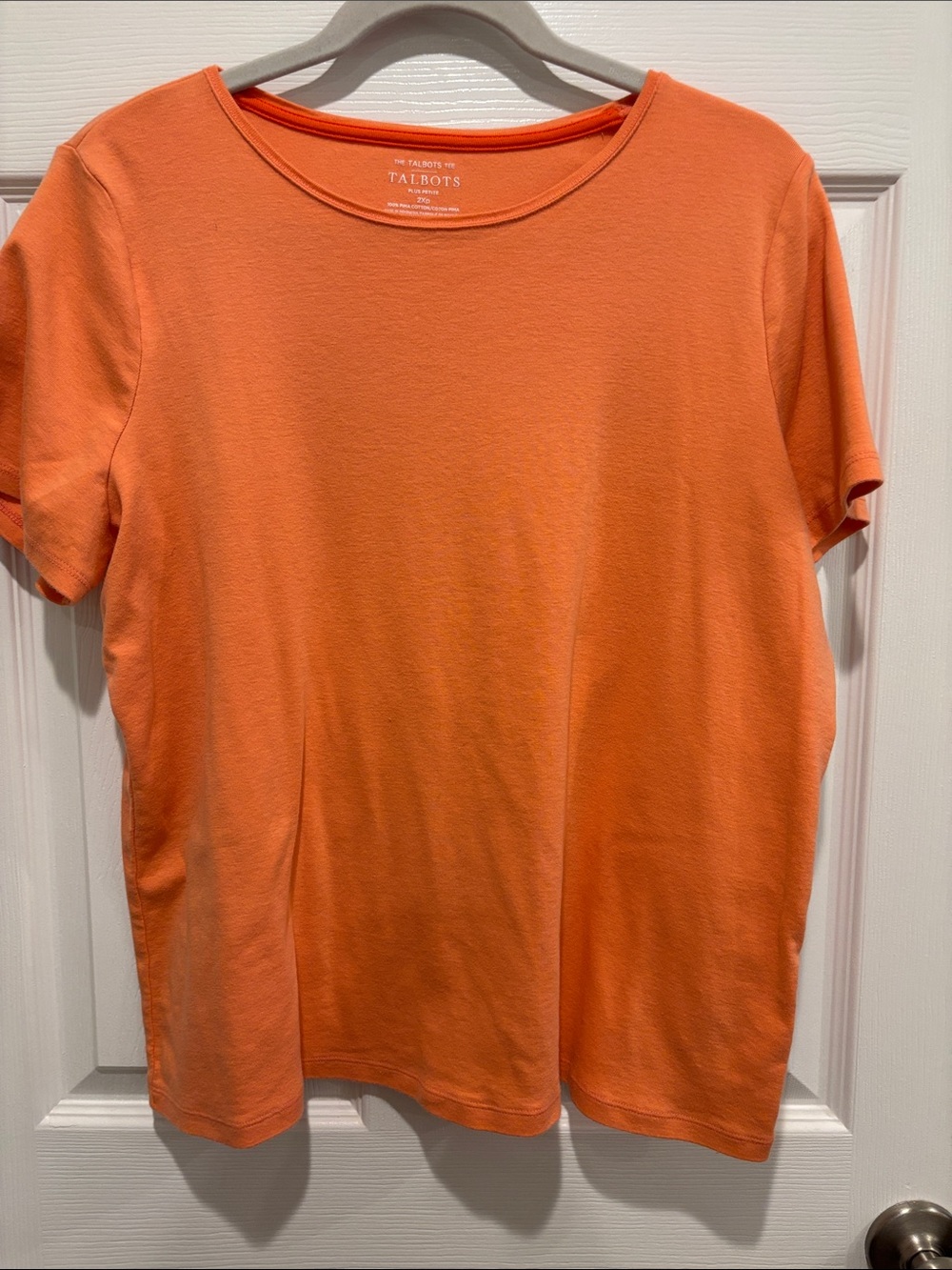 Talbots Orange Short Sleeve Crewneck Tee